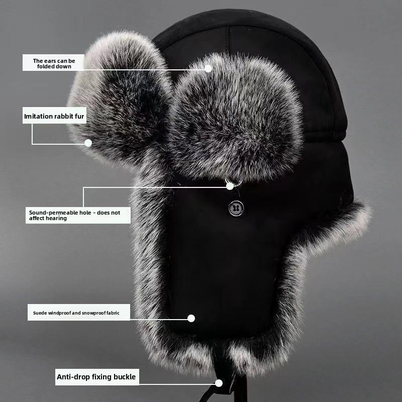 Winter Thermal Ushanka Cap With Windproof Ear Protection For Men And Women