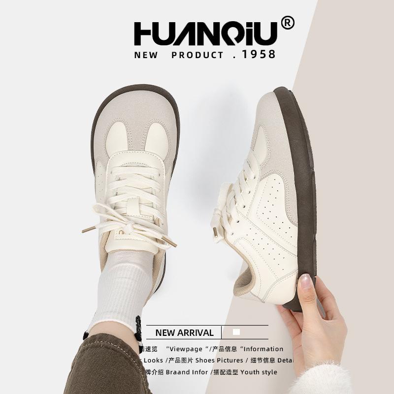 Глобальные ретро-стиль моральные тренировочные туфли женские 2025 новые весенние кампусные повседневные туфли универсальные с толстой подошвой ZHQ68176