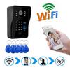 WF1002 1080P WiFi/IP Беспроводной дверной звонок с разблокировкой паролем и картой, Визуальный домофон, Вилка ЕС (CE,ROHS)