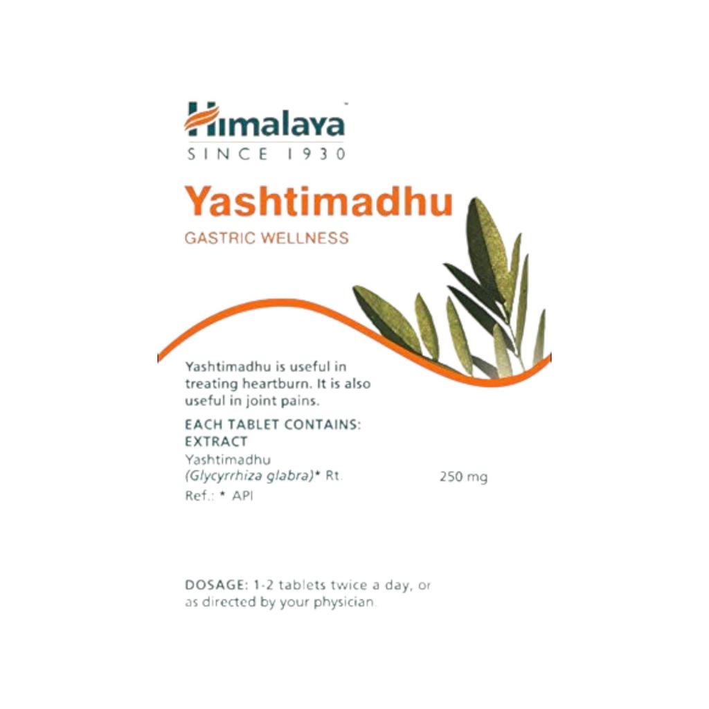 Himalaya Wellness Yashtimadhu Tablets for Gastric Wellness, Pack of 60, Supports Ulcer Relief & Digestive Comfort