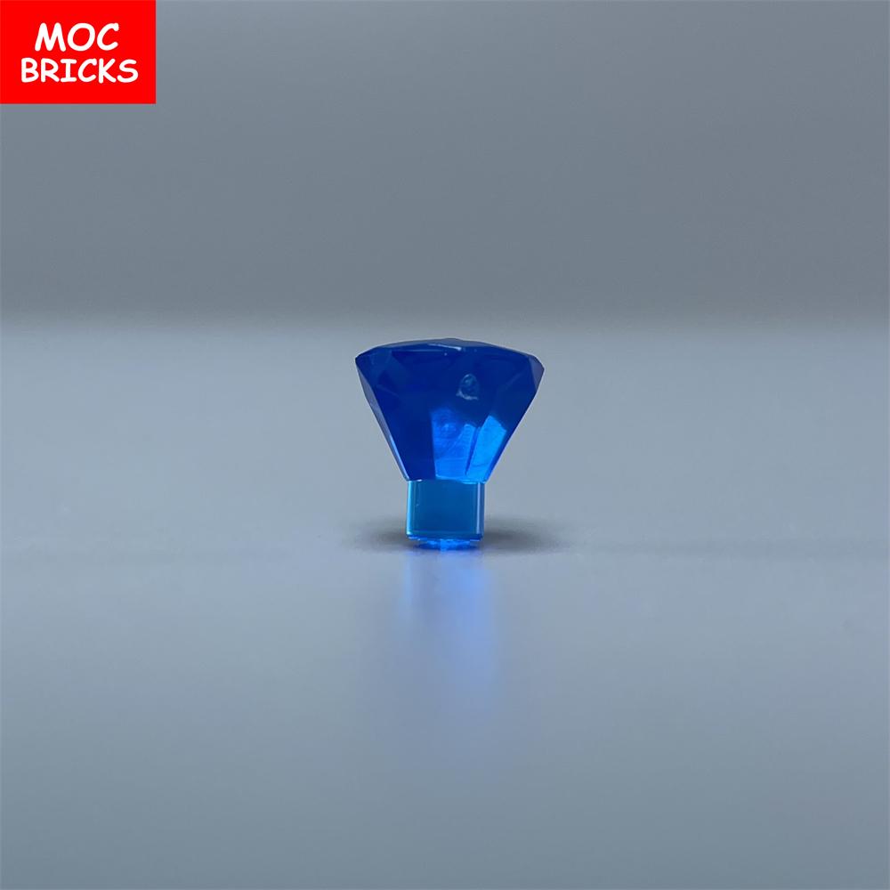 100 шт./лот Кубики MOC Камень 1x1 Камень 24 грани Сокровище Алмаз Камень 28556 30153 Строительные блоки DIY Игрушки Для Детских Подарков
