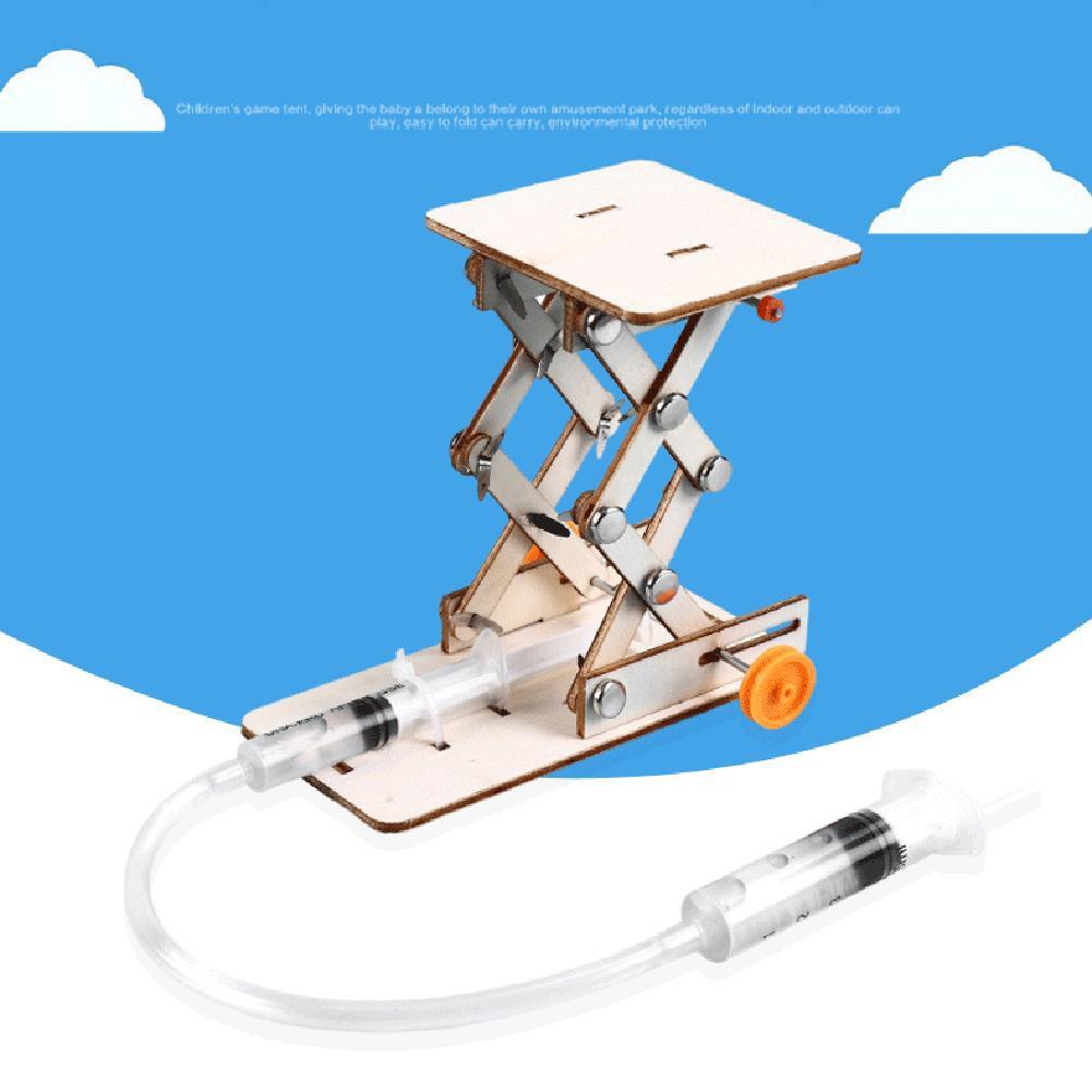 1Pc DIY Science Toys Educational Scientific Experiment Kit Hydraulic Lift Table Model Physics School Project