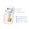 Portable Mini Pill Box Timer with LCD Digital Electric Alarm Medicine Pill Case 2 Grids White Color Two Drawers Divided