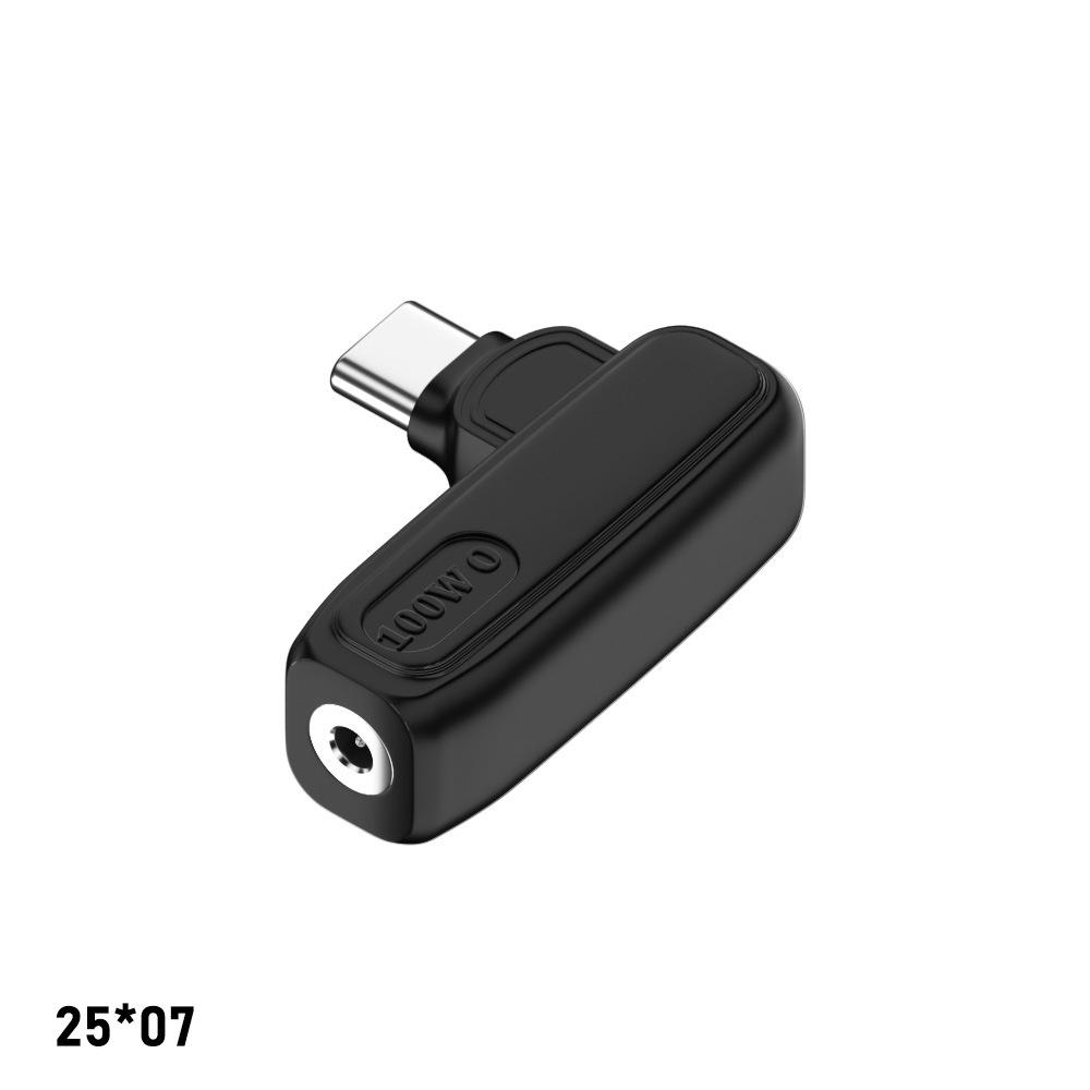 2Pcs DC Female to Type-C Male Adapter PD 100W, Lenovo Square Input to USB C Charging Converter for Laptop