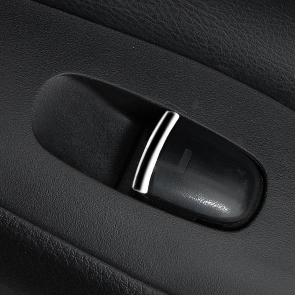 7Pcs/Set ABS Chrome Car Door Window Switch Lift Button Cover Trim Sticker for Nissan Qashqai J11 2016 - 2020