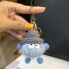 Keychain Imitation Mink Hair Cartoon Doll Charm Key Ring Fade-Resistant Compact Lightweight Backpacks Car Key Holder