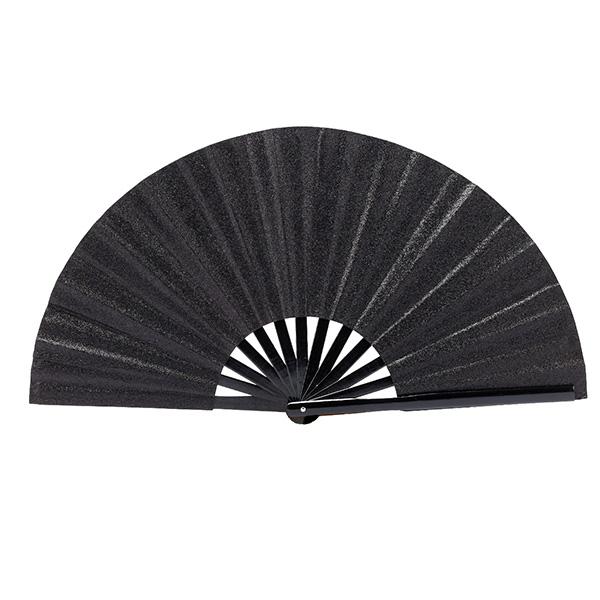 Multi-Color Glitter Kung Fu Fan 33CM Carnival Fan Dance Fan with Bamboo Frame Large Fan