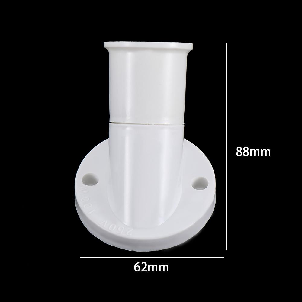 6A E27 Converter Base Socket 45 Degree Angle Plastic Bulb Holders Lamp Bases Light Base Adapter