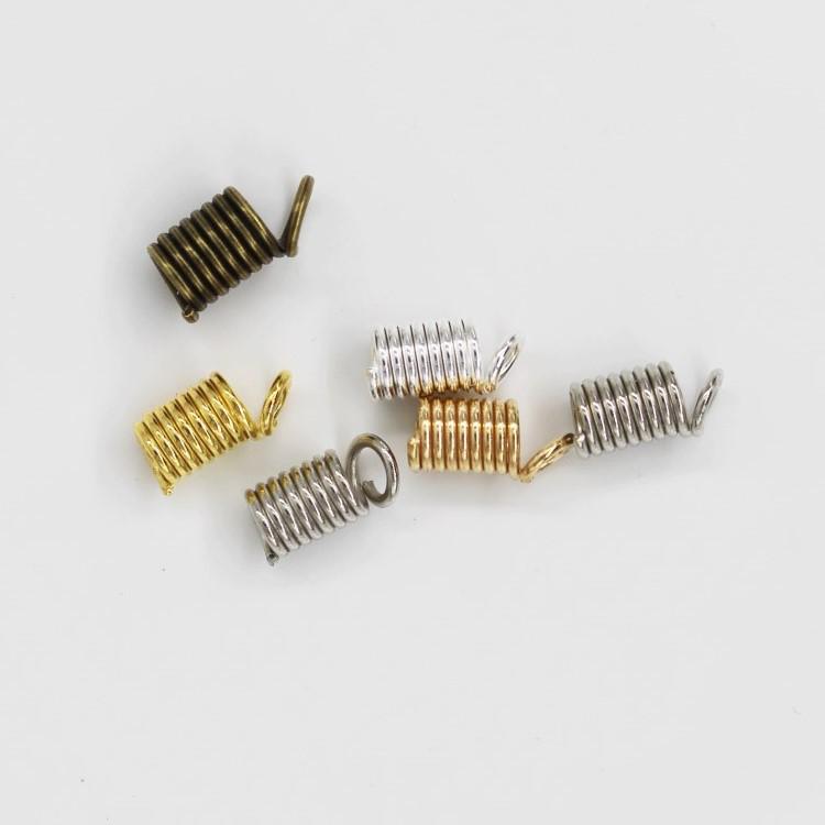 DIY Spiral Pull Spring Buckle for Jewelry Necklaces and Leather Cord Clasp, 1kg/Bag