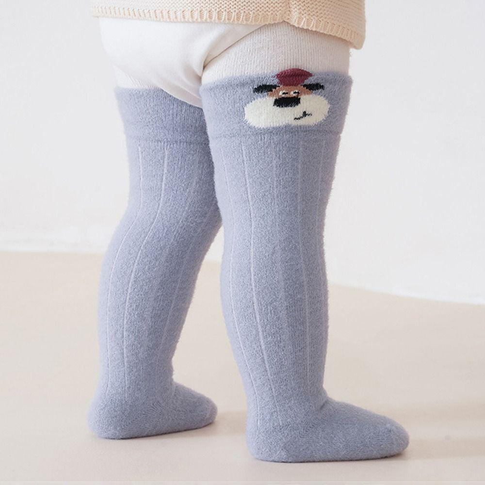 Warm Newborn Long Socks Thicken Toddler Socks New Baby Knee High Socks for 0-3 Years Old