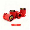 Car Wheel Tire Valve Caps Air Stem Covers Accessories  For Abarth FIAT Punto 500 Tipo Stilo Palio Bravo Doblo Panda Ducato