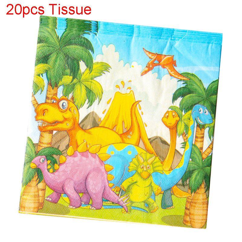 Dinosaur Theme Volcano Birthday Party Supplies Favor Kids Tableware Decoration