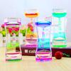 Liquid Motion Bubbler Eye-catching Exquisite Attractive Acrylic Oil Hourglass Ornament Sensory Toy Office Use