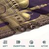 1Pc Muslim Print Flannel Blanket, High quality Comfortable for All Seasons, Home Decor, Warmth and Comfort, Perfect for Christmas Gifts W134