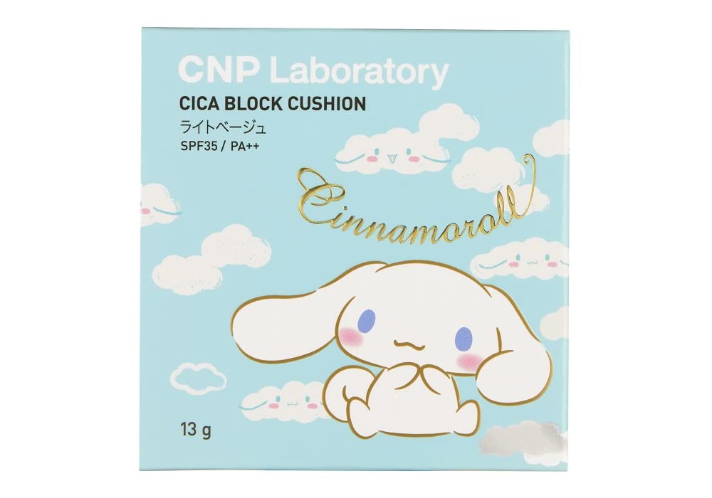 CNP Official Limited Cinnamon Sanrio Collaboration Product Deer Block Cushion Foundation 13g SPF35 Light Cinnamoroll PA++ (#21 Бежевый)