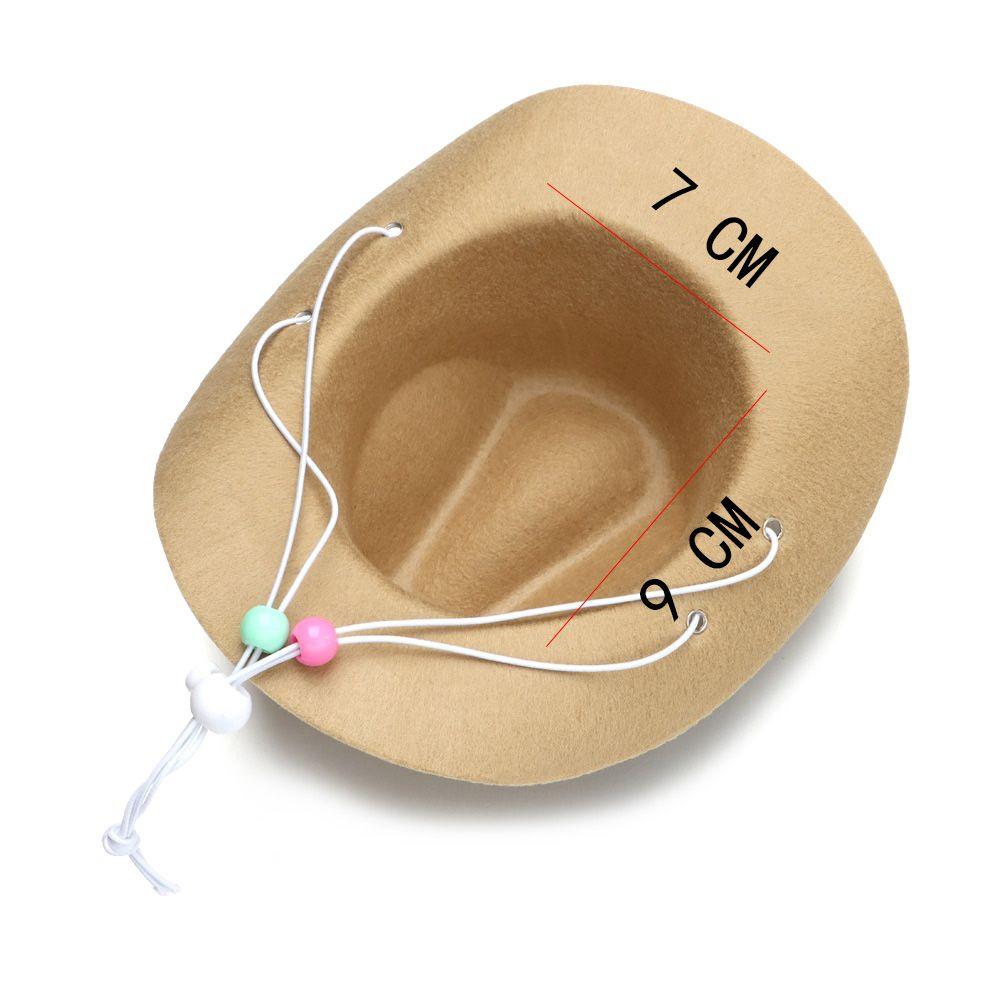 Outdoor Adjustable Pet Accessories Dogs Cats Headwear Pet Dog Hat Cowboy Hats Dogs Cat Caps