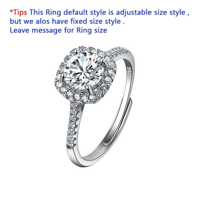 Women 'S Moissanite Jewelry Set 925 Sterling Silver Necklace Earrings Ring 1ct Round Cut Halo Ladies Jewelry For Wedding Party