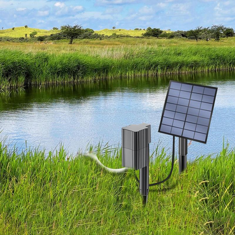 Solar Pond Aerator Solar Air Pump Aquarium Aerator Solar Powered Outdoor Pond Oxygenator Outdoor Solar Powered Air Pump Kit