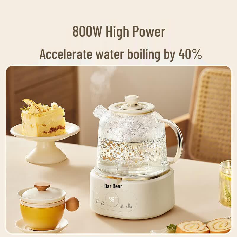 Bear 1L All-Glass Smart Tea & Health Kettle