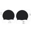 Waterproof Silicone Swimming Cap High Elastic Durable Swim Cap Swimming Hats  Long Hair