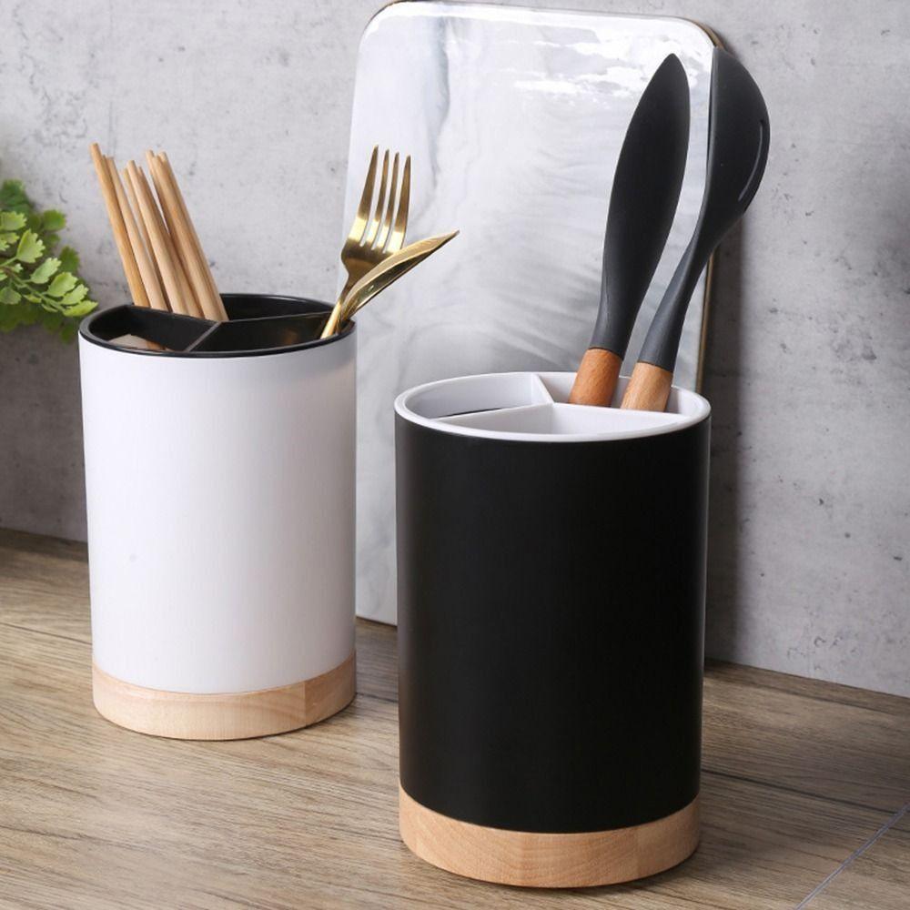 Detachable Design Cutlery Drainer Three Compartments Kitchen Tools Storage Rack Utensil Storage