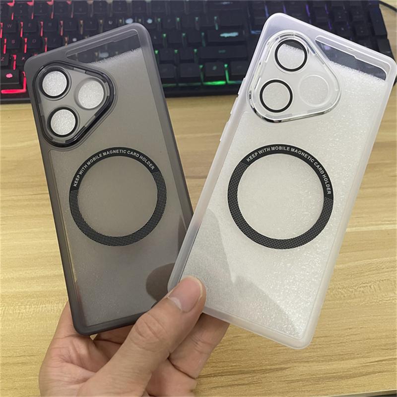 Магнитный чехол для Realme GT 6 T GT Neo 6 SE Силиконовый Прозрачный Для MagSafe Чехол для Realme GT6 Neo 6 6SE 5G Защита камеры Корпус