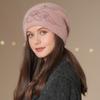 New Women Winter Hat Street Fashion Warm Beanie Hat For Female Casual Flowers Decoration Knitted Hat