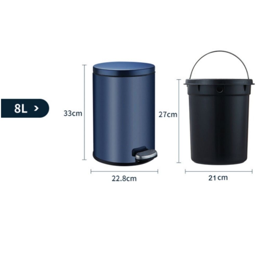8L Bathroom Trashcans with Lids Toilet Trash Bin Modern Waste Basket For Home Indoor Hotel