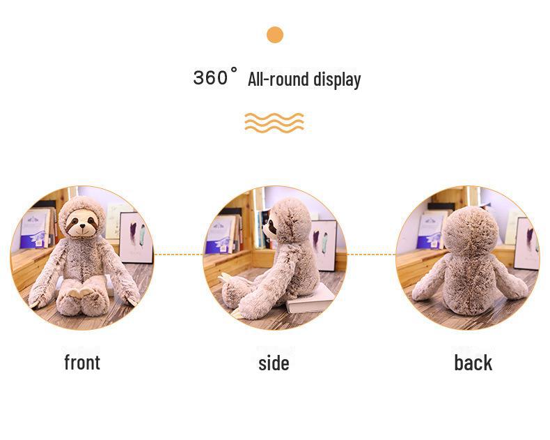 Милая и забавная плюшевая игрушка ленивец