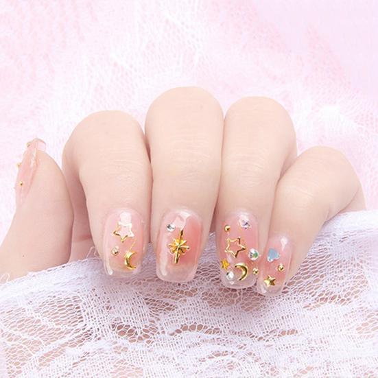 Nail Sequins Moon Star Design Decorative Beauty Nail Art Creative DIY 3D Decal for Daily Life