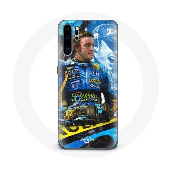 Coque pour Huawei p30 Formule 1 Fernando Alonso champion du monde de F1