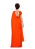 TreegoArt TreegoArt Women,s Georgette Plain Saree With Unstitched Blouse Piece - Pack Of 1
