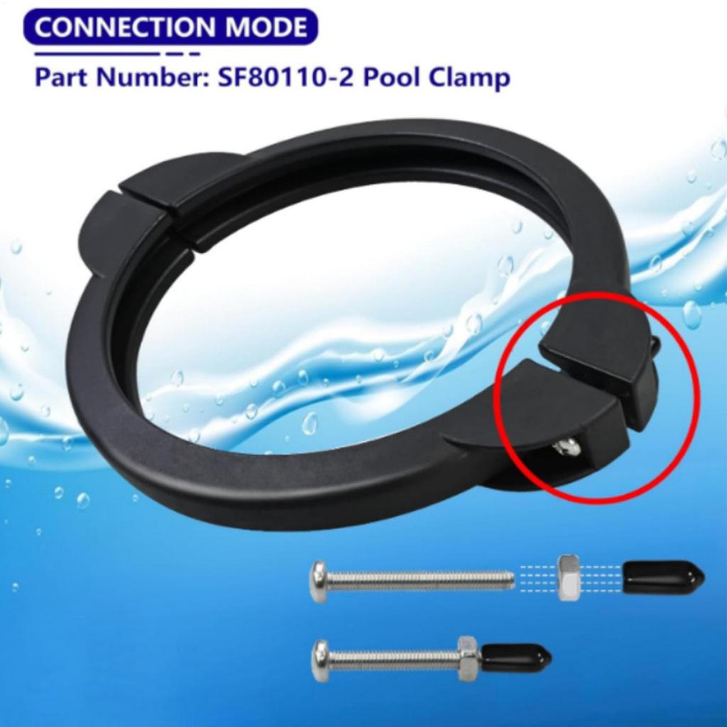 O-Ring Pool Filter Clamp Sand Filter Valve Clamp Replacement With Screw Flange Valve Clamp Swimming Pool Sand Filter Valve Clamp