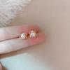 Niche Design High-End Pearl Stud Earrings Women'S Earrings Light Luxury Temperament Degree Tremella Decoration