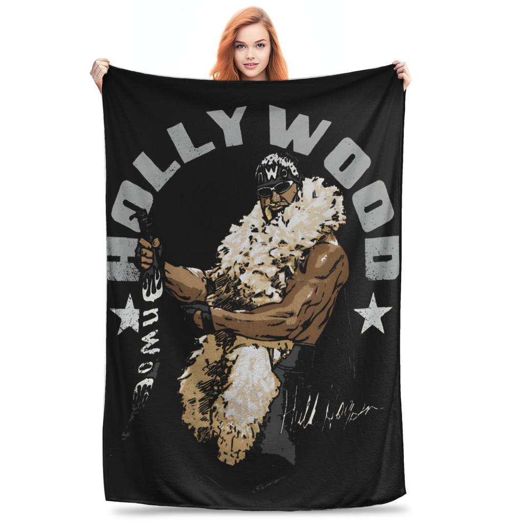 Hulk Hogan Rest Easy Brother 1953-2025 Blankets Quality Warm Soft  Throw Blanket Winter Students Couch Chair Pattern Bedspread