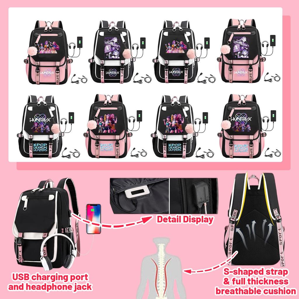 Kpop Witch Hunters Girl Group Movie Surrounding Print Backpack