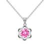 Moissanite Zircon Sunflower Pendant Necklace Accessories Ladies Niche Fashion Collarbone Necklace Jewelry