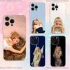 Чехол для телефона Singer S-Sabrina C-Carpenter для iPhone 17,16,15,14,13,12,11 Plus,Pro,Max,XR,XS,Plus,E,SE4,Mini Прозрачная крышка