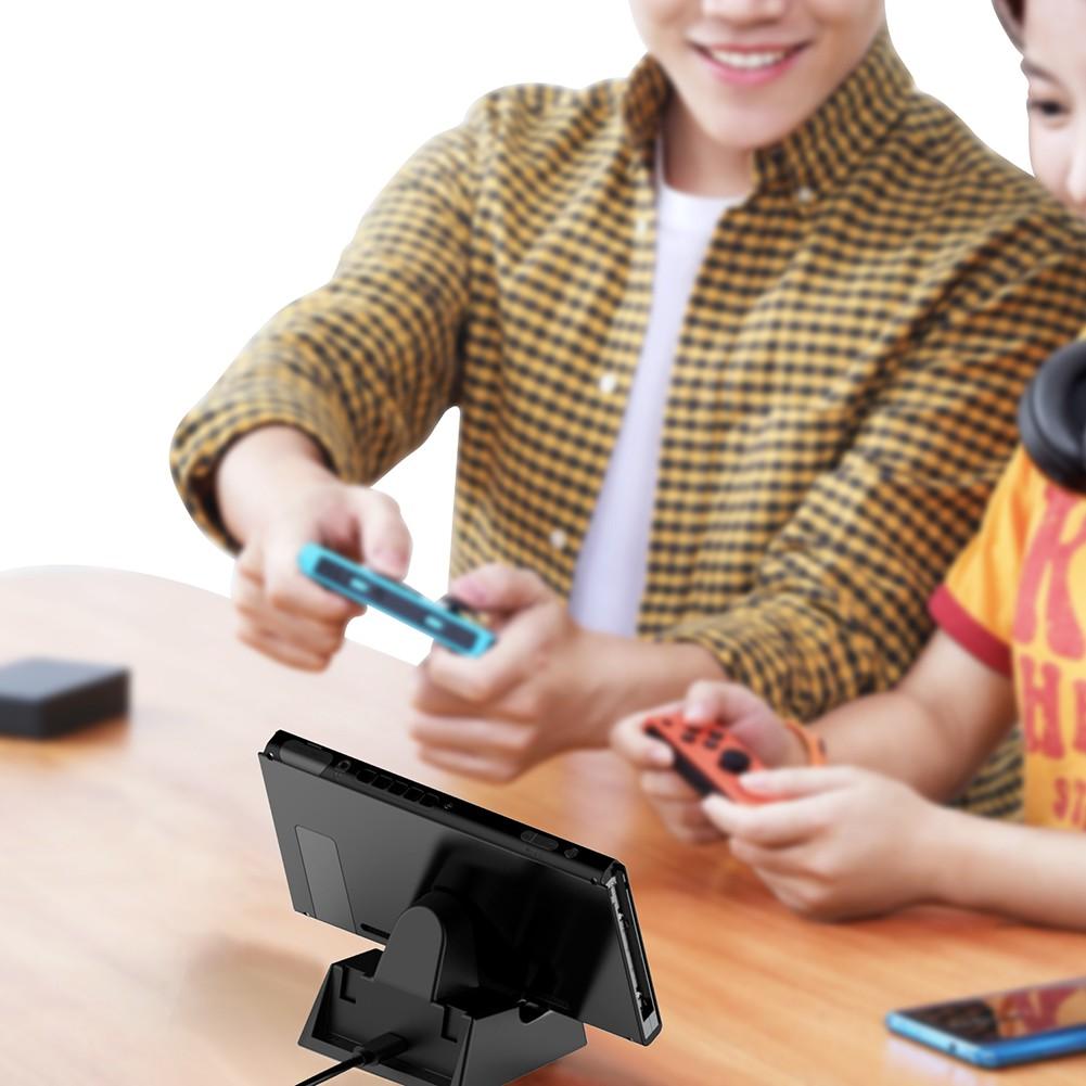 Зарядная док-станция/подставка для контроллера Nintendo Switch, Joy-Con с зарядным шнуром USB Type-C, контроллер переключателя, зарядное устройство, док-станция для зарядки