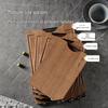 COOKER KING Wenge Wood Cutting Board with Sharpening Stone