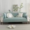 Pure Cotton Universal for All Seasons Sofa Cover Anti-slip Backside Cushion  Living Room Solid Color Stitch Fabric Art Couch Mat
