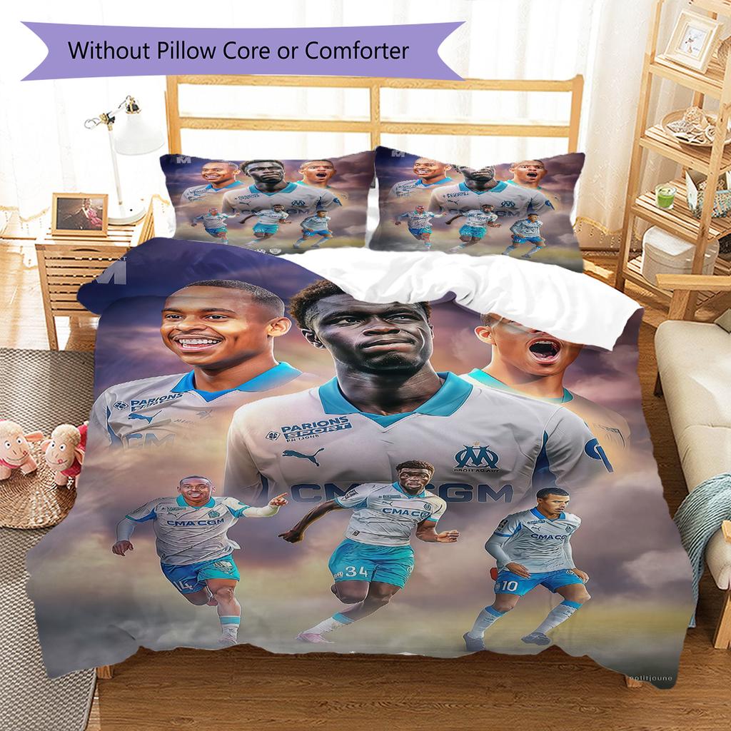 Marseille Pattern Bedding Quilt Set Quilt Cover Pillowcase Home Decoration Birthday Gift (1 * duvet cover + 2 * pillowcase, without core)