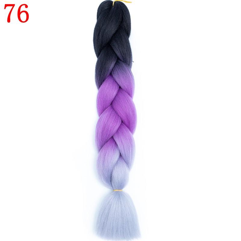 Ombre Synthetic Braiding Hair 88Color Available Crochet Hair Extensions Jumbo Braids Hairstyles