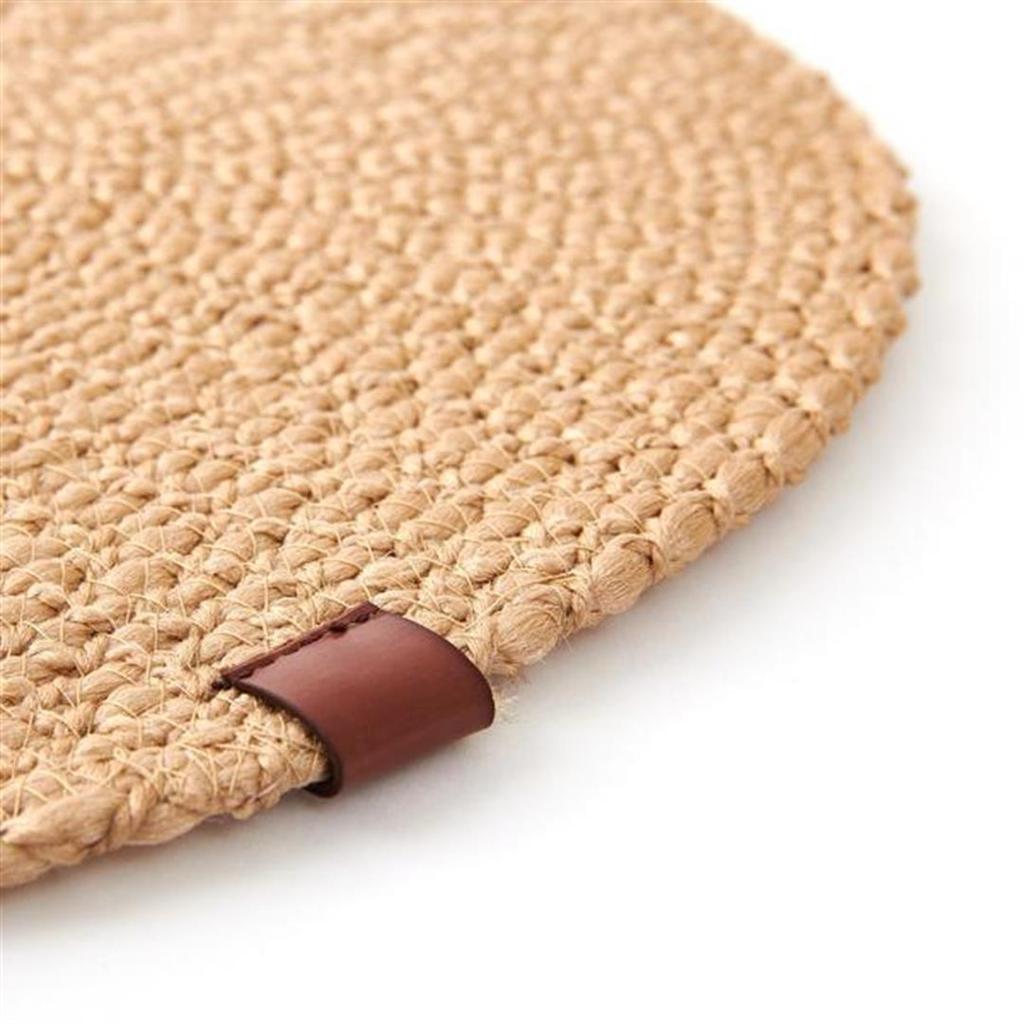 Giz Home Натуральная тканая подставка для столовых приборов Бежевый 35 см