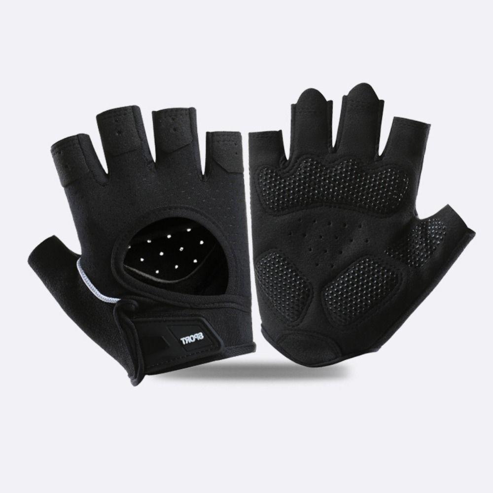 Anti-Slip Racing Finger Mittens Wear-Resistant Men'S Fingerless Gloves Outdoor Sport