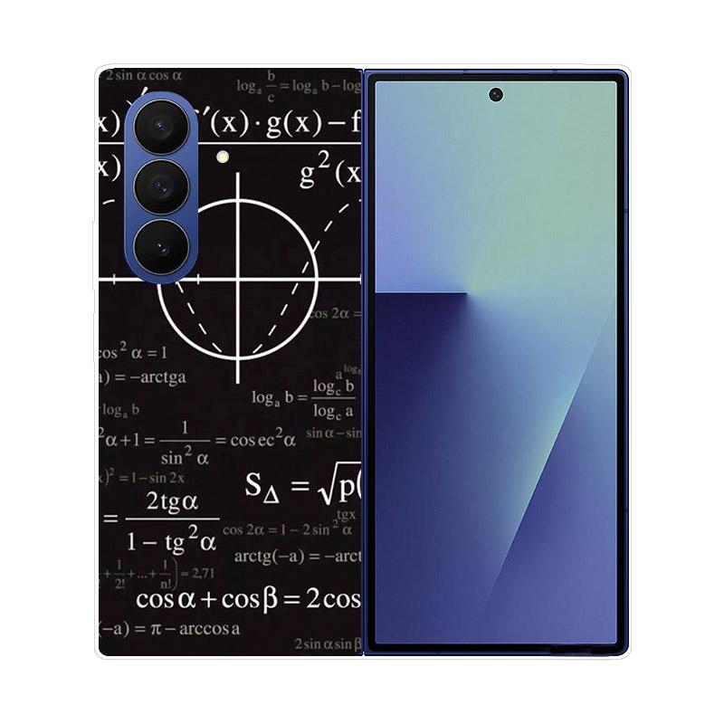Прозрачный складной чехол для телефона Samsung Galaxy Z Fold 6 7 Прозрачная ударопрочная жесткая крышка из ПК для Samsung Z Fold7 Fold6 Чехол Capa