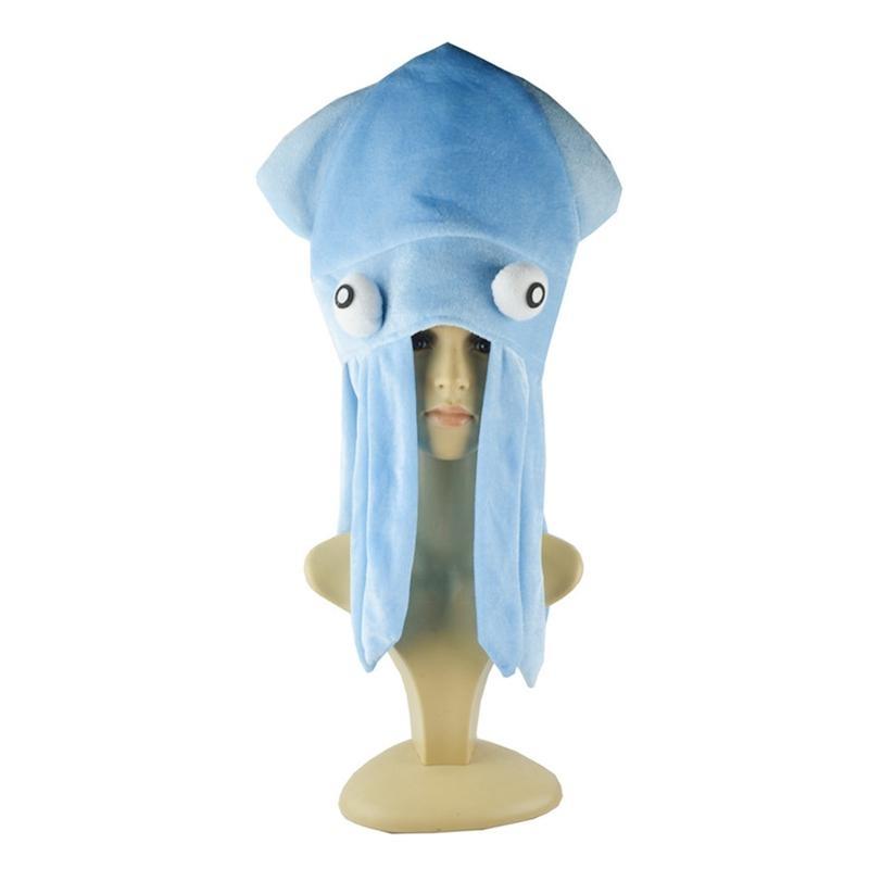 Rainbow Squid Hat Funny and Party Hats Sea Animal Hat Octopus Headdress for Halloween Party