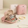Portable Multi-layer Jewelry Storage Bag PU Small Large Capacity Multi-functional Accessory Lipstick Organizer Bag for Travel