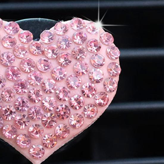 4 шт. автомобильный освежитель воздуха со сверкающими стразами, элегантное украшение автомобиля, зажим для ароматерапии для поездки с красивым ароматом