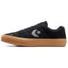 Sport Casual Comfortable Versatile Durable Low-Top Skate Shoes Unisex Sneakers Black Brown A13403C